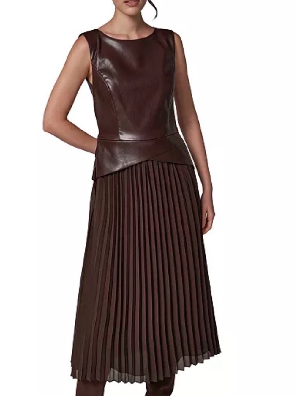 Donna Karan New York Women's A-Line Sleeveless Midi Dress